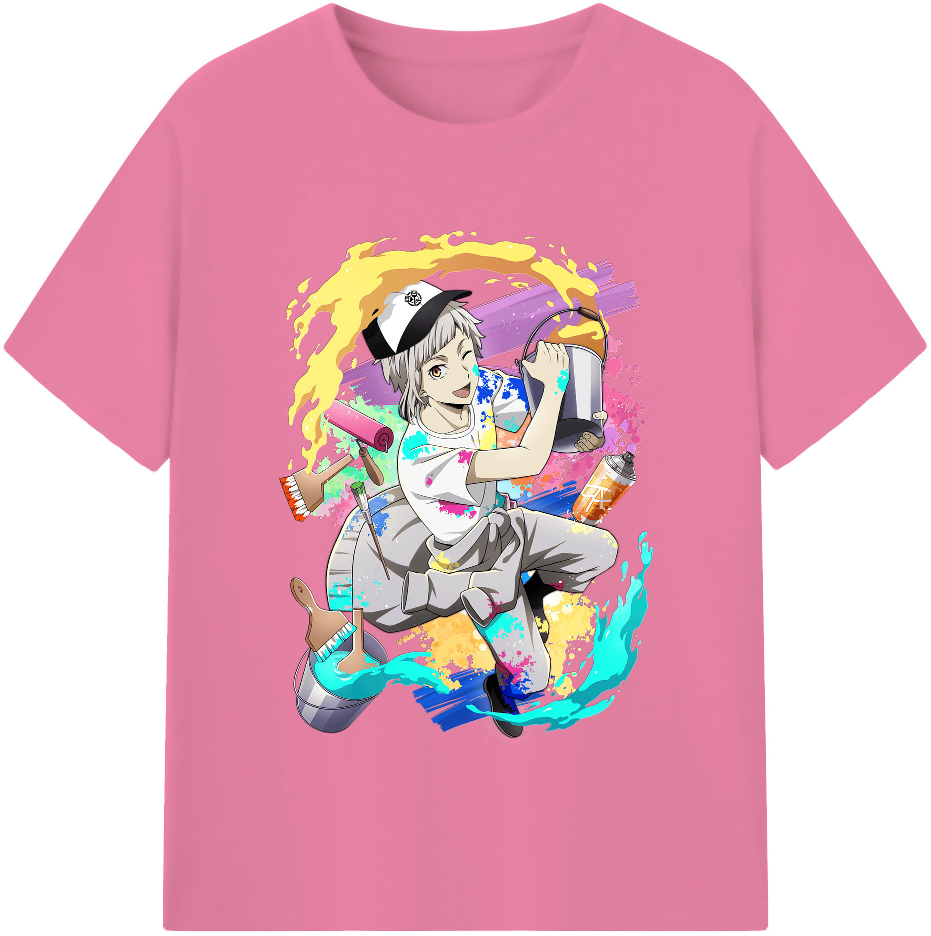（画像用） 文豪ストレイドッグス Bungo Stray Dogs 綿100％半袖Tシャツ（フロントプリント）